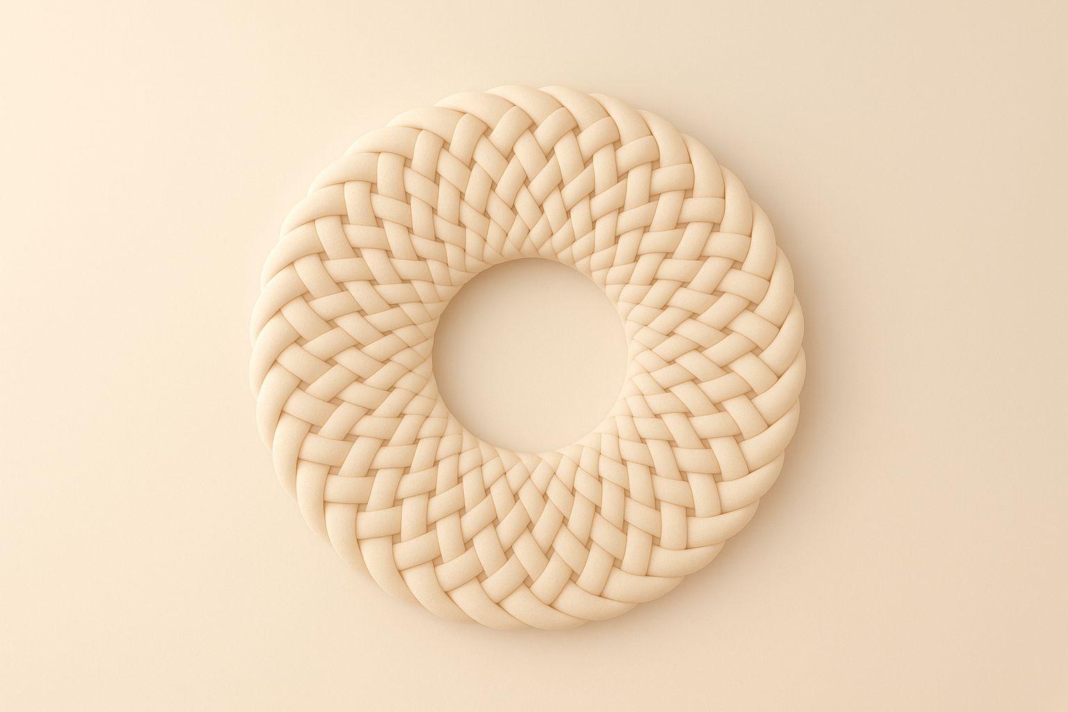 Interwoven circular braid symbolizing connection, trust, and collaboration